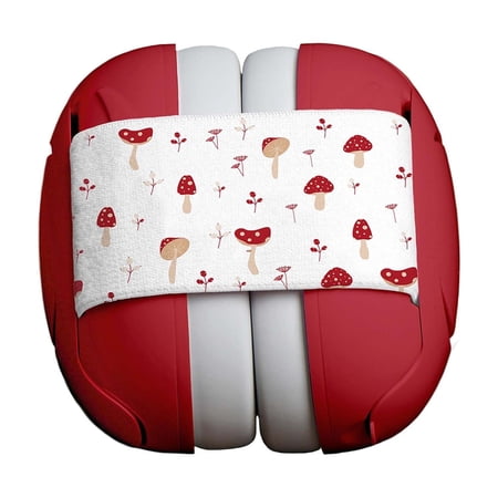 FDMT Protective Baby Earmuffs (Scarlet Mushrooms) - Hearing Protection for Kids, Toddlers & Babies
