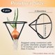 thumbnail image 3 of 4 Pieces Avocado Seed Growing Metal Stand for 3.15 Inch Wide Cup Root Seed Growing Stand Triangle Metal Stand for Seeds, 3 of 5