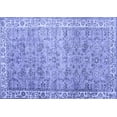 thumbnail image 1 of Ahgly Company Machine Washable Indoor Rectangle Persian Blue Traditional Area Rugs, 3' x 5', 1 of 4