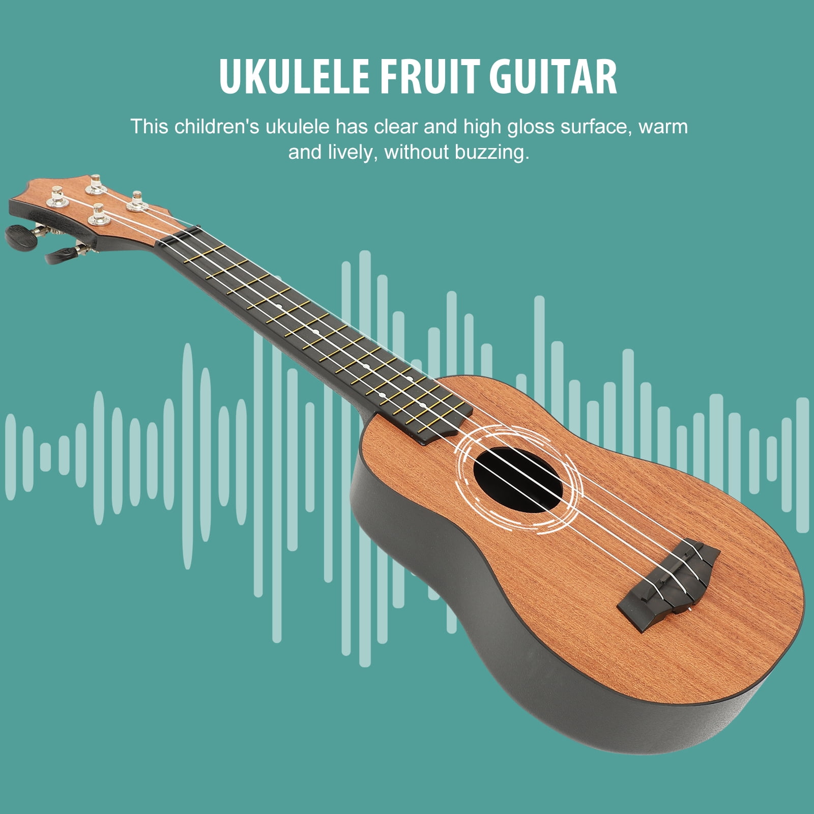 HEALEEP 21.5 Inch Ukulele String Instrument 1 Pack with Strings and Lightweight Design