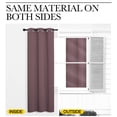 thumbnail image 6 of NICETOWN Room Darkening Short Curtains 45 Inch Long 34" Wide for Cafe, Thermal Insulated Grommet Room Darkening Drapes for Window, Dry Rose, 2 Panels, 6 of 7
