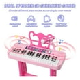 thumbnail image 3 of 37-Key Kids Piano Keyboard with Microphone & Stool - Educational Musical Toy with Record Playback, Portable Electronic Piano Gift for Boys Girls Ages 3+, 3 of 5