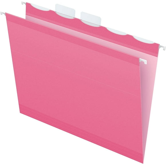 Pendaflex Position 5 Onglets, Format Lettre, Rose, 20 par Boîte, 90240