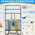 thumbnail image 5 of CITYLE Trampoline for Kids 600LBS 60'' 5FT Toddler Trampoline Indoor Outdoor with Basketball Hoop, Swing, Adjustable Bar, Mini Small Trampoline with Enclosure, Gifts for Toddlers, Boys & Girls, 5 of 8