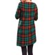 thumbnail image 3 of ICHUANYI Clearance Fashion Women Plaid Printing Loose Comfy Long Sleeve Button Dress(Green, L) ICHUANYI WER2023081501202, 3 of 5