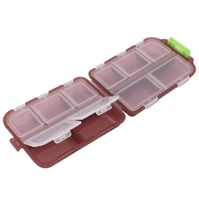 Organizador de Pastillas Portátil Pastillero de Viaje con 10 Compartimentos Caja de Almacenamiento de Medicina Diaria Impermeable para Bolso de Bolsillo 37x24x12" ANGGREK Otros