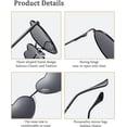 thumbnail image 3 of Gafas de sol de corazón para mujeres y hombres, marco de metal retro, gafas de moda en forma de corazón, protección, gafas de sol de corazón para mujeres, moda encantadora, 3 of 5