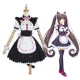 thumbnail image 1 of Cosplay Costume Chocola Vanilla Maid Apron Dress Uniform Women Anime Cat Neko Girl Full Set Costumes yaoshenbao LED, 1 of 2