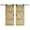 Unfinished, variant on Coast Sequoia 72 in x 84 in Castle Style DIY Finished Knotty Pine Wood Double Sliding Barn Door With Hardware Kit (Dark Walnut)