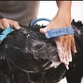 thumbnail image 3 of Pet Bathing Brush Shower Sprayer, Adjustable Wearable Dog Cat Grooming Massage Tool with Water Control Switch, Soft Silicone Bristles for Pet Shower Cleaning & Fur Care（Send a flea comb as a gift ）, 3 of 4