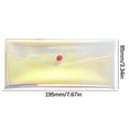 thumbnail image 2 of Sparkling Transparent Purple Pencil Case Pen Pouch - Lightweight Clear Stationery Organizer, Smooth Easy to Clean, Durable Holder Pens Pencils Markers, Galentines Day Party Favors, 1pc, 2 of 5