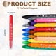 thumbnail image 2 of Uxcell Crayones retorcidos, set de crayones de gel acuarelable, lavables y suaves para proyectos de arte y manualidades, suministros de colorear, regalo (Rojo, paquete de 11), 2 of 6