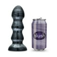 thumbnail image 6 of Blush Jet Black Jack Carbon Metallic PVC Anal Plug with Ribbed Shaft and Wide Safety Base, Black, 6 of 8