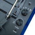 thumbnail image 3 of Arkrocket Curiosity Suitcase Bluetooth Turntable Vintage 3-Speed Record Player with Built-in Speakers Upgraded Turntable Audio Sound (Klein Blue Velvet), 3 of 7