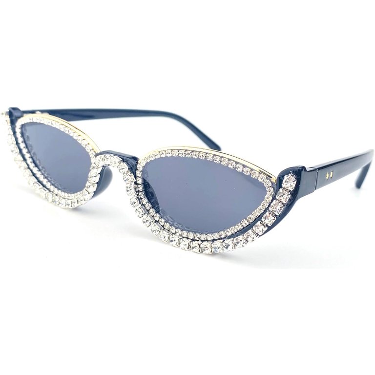 Fashion bling Rhinestone Cat Eye Sunglasses for Women Retro  display picture 1