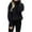 Black, variant on HAiming Women's Turtleneck Fuzzy Fleece Pullover Sweaters 2025 Winter Trendy Warm Solid Casual Long Sleeve Jumper Tops