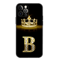 thumbnail image 1 of Funda de silicona suave para iPhone, carcasa con letras de corona de diamante, 11, 13, 12, 14 Pro, 14 Pro, Max, XS, XR Fivean unisex, 1 of 2