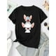 thumbnail image 3 of [Creative Mouse Graphic Tee] Creative Mouse Graphic Casual Sports T-Shirt - Round Neck, Stretch Knitted, Printed, All Seasons, 3 of 8