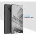 thumbnail image 6 of Smart Case for Galaxy S22 Plus Sleep/Wake Window's View Design Flip 360 Full Body Built-in Screen Protection Protector Slim Hard Mirror Kickstand Cover for Galaxy S22 Plus Black, 6 of 10