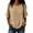 Khaki, variant on Bbyeadc Women's T-shirt Short Sleeve Crew Neck Casual Soft Lightweight Comfortable Breathable Basic with Textured for Weekend,Red(XXXL)