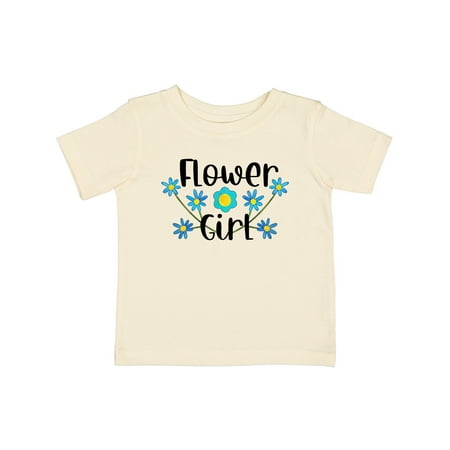 

Inktastic Flower Girl Blue Flowers Gift Baby Girl T-Shirt