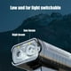 thumbnail image 5 of Faro delantero de bicicleta con pantalla digital, giratorio de 360°, recargable por USB, brillo ajustable, luces laterales, 80 g ligero, resistente al agua, ABS, negro, para ciclismo de carretera y, 5 of 6