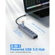 thumbnail image 2 of Hub USB C a USB FORIDA Adaptador USB 3.0 de 8 puertos con puerto de alimentación, 2 of 8