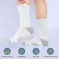 thumbnail image 3 of Calcetines de algodón de goma de gran tamaño, calcetines deportivos de baloncesto, calcetines cilíndricos, calcetines largos blancos de primavera y verano para hombre, 3 of 6