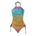 thumbnail image 5 of YDLCAFD Easter Women's Separate Gradient Star Print Swimsuit Tankini Swimsuit Set 2, 5 of 5