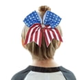 thumbnail image 2 of Lroveb 4th of July Headbands for Girls 1Pc Hair Scrunchies Independence Day Bowknot Headdress Ropes Decorations Decoration Ties Hairband, 2 of 4