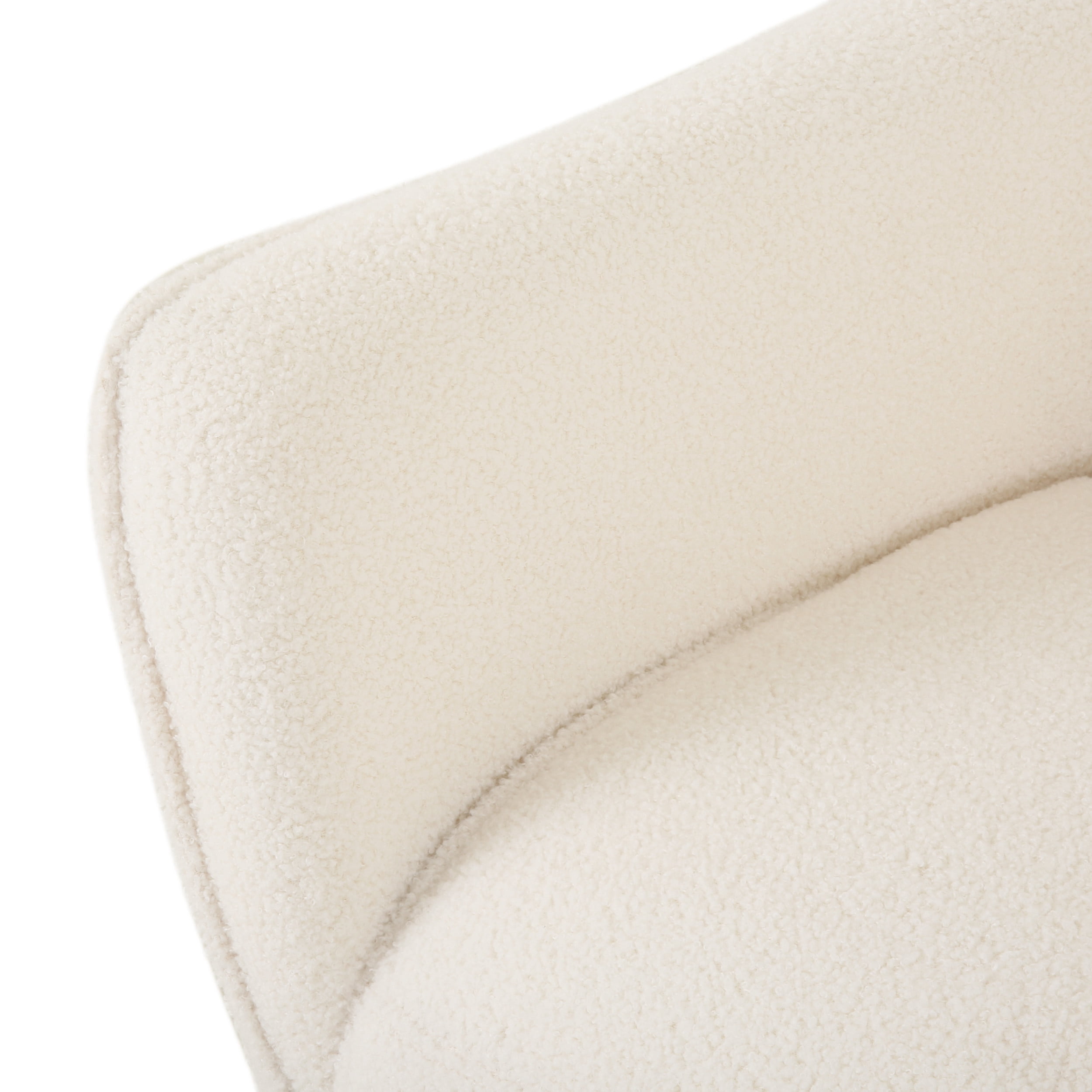 Noble House Darcy Arm Chair, Ivory Boucle