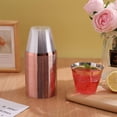 thumbnail image 3 of Yuarrent Taza desechable higiénica y fácil de usar para todas las ocasiones, vasos desechables con borde dorado, 100 pack/lote Mostrada Borde de oro rosa., 3 of 6