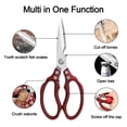 thumbnail image 3 of Kitchen Scissors,Multi-Purpose Kitchen Shears,Heavy Duty Dishwasher Safe Food Scissors,Non Slip Stainless Steel Sharp Cooking Scissors for Kitchen,Chicken,Poultry,Fish,Meat,Herbs, 3 of 6