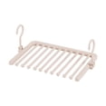 thumbnail image 4 of Percha para pantalones multicapa, percha plegable antideslizante, multifuncional Rosa 10 capas, 4 of 9