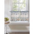 thumbnail image 4 of Blue Beige Coastal 2 Panel Kitchen Curtains for Small Windows, Beach Starfish Summer Eucalyptus Vintage Bathroom Tier Curtain, Short Window Treatment for Bedroom/Living Room 55"x24", 4 of 6