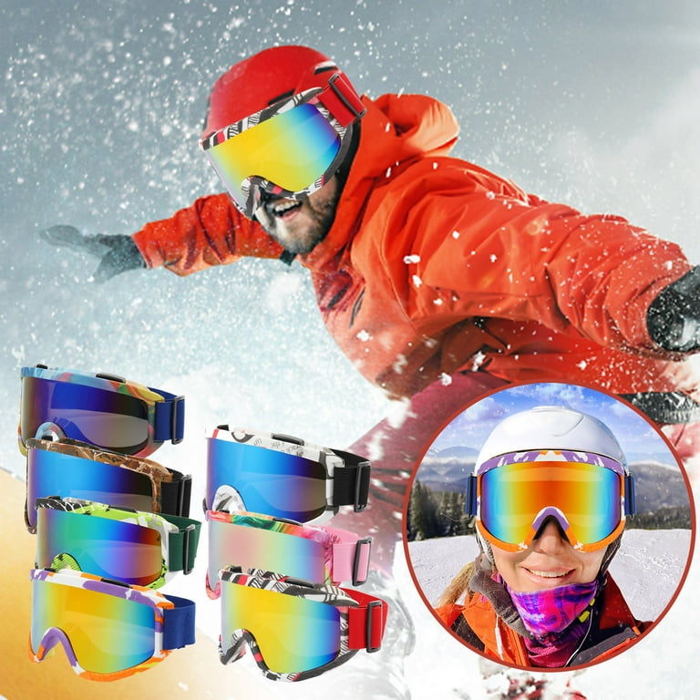 EQWLJWE Outdoor Sports Cycling Goggles Men And Women Mountaineering Wind  And Sand Wholesale Adult Ski Glasses Winter Sports Equipment Holiday