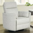 thumbnail image 3 of Pemberly Row Fabric Power Swivel Glider Recliner in Fossil Finish, 3 of 8