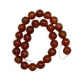 thumbnail image 1 of 14mm Round Multi-Tone Amber Marble Bead Strand (28 Piece), 1 of 1
