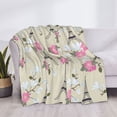 thumbnail image 4 of Throw Blanket for Couch, Eiffel flower Towers Super Soft Fuzzy Comfy Warm Throw Blanket, Cuteness Lightweight Cozy Plush Flannel Blanket & Throws for Sofa and Bed All Season, 4 of 5
