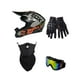 thumbnail image 1 of Casco de bicicleta, cascos de cara completa con ventilación, transpirable, casco de bicicleta de montaña, casco de ciclismo para adultos, hombres y L, 1 of 8