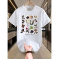 thumbnail image 1 of Fun Cat Print Cotton T-Shirt for Men - Casual & Versatile, Breathable Crew Neck Tee, Perfect for Summer, Casual Sporty Tee, Summer Gifts, 1 of 6