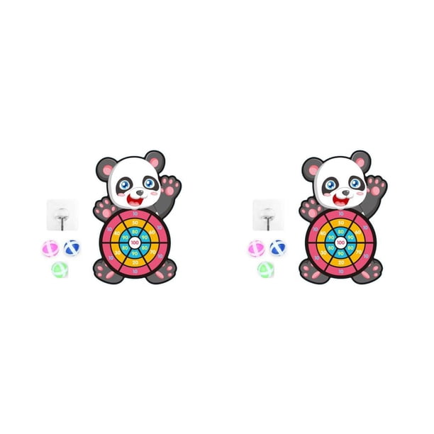 sweethay Tablero de dardos de bola adhesiva de plástico interactivo para padres e hijos desmontable Adorable juego deportivo juguete Festival tipo 5 2Conjunto