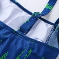 thumbnail image 5 of Eashery One Piece Swimsuit Women Print Swimsuit Women One Piece Women Swimsuit Blue XL, 5 of 5