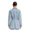 thumbnail image 4 of Time and Tru Women's Belted Jean Jacket, 4 of 6