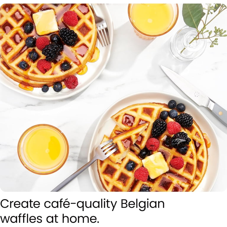 Chefman Flip Belgian Waffle Maker, Non Stick Plates, Adjustable