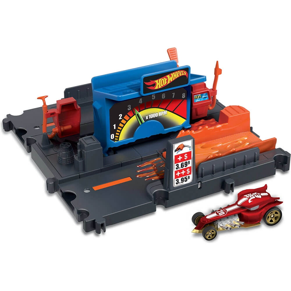 Mattel Hot Wheels City Fuel Station Playset, Customizable