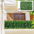 thumbnail image 2 of QUTETN Balcony Privacy Screen Artificial Leaves Expandable Trellis Outdoor Privacy Fence Screen, 2 of 6