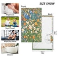 thumbnail image 6 of Yayeee 2 Pack Hand Towels for Bathroom 100% Cotton 16" x 28" Soft Absorbent Kitchen Towel, Orange Floral Garden, 6 of 7