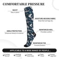 thumbnail image 2 of Rateoe Friendly Sharks Compression Socks for Women and Men 20-30mmHg-Circulation Support Socks Knee High Nurse Pregnant Running Medical and Travel Athletic, 2 of 7