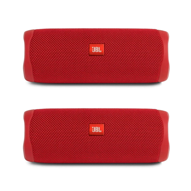 Altavoz Bluetooth JBL Flip 5 impermeable rojo (par)